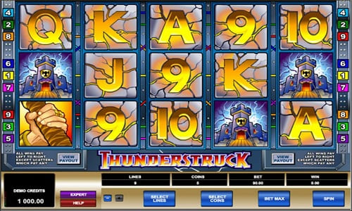 Symboles de Thunderstruck slot machine